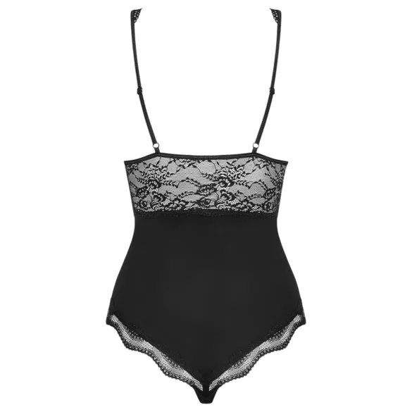 Obsessive Luvae - Body with Sheer Bust (Black) - L/XL