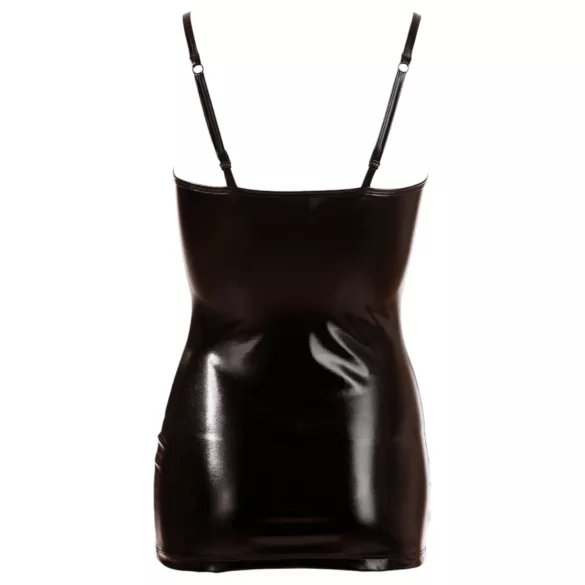 Cottelli - shiny lace-up dress (black)