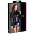 Cottelli - Shiny Long-Sleeve Mini Dress (Black) - M