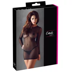 Cottelli - Sheer Black Dress - L