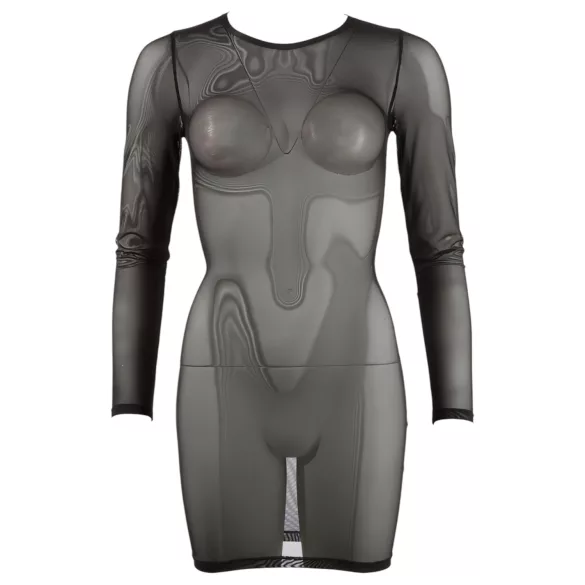 Cottelli - Sheer Black Dress - L