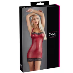 Cottelli - shiny mini dress (red) - M