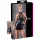 Cottelli - Lace & Shine Halter Mini Dress (Black) - XL