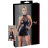 Cottelli - Lace & Shine Halter Mini Dress (Black) - XL