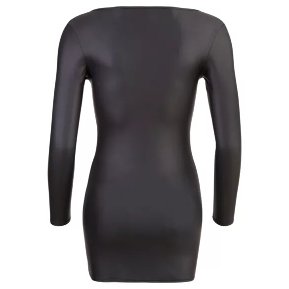 Cottelli - Black Party Dress with Rhinestone Zipper