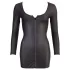 Cottelli - Black Party Dress with Rhinestone Zipper - XL