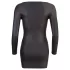 Cottelli - Black Party Dress with Rhinestone Zipper - XL