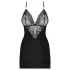 Obsessive 828-CHE-1 - Sparkling Strap Dress & Thong Set (Black)
