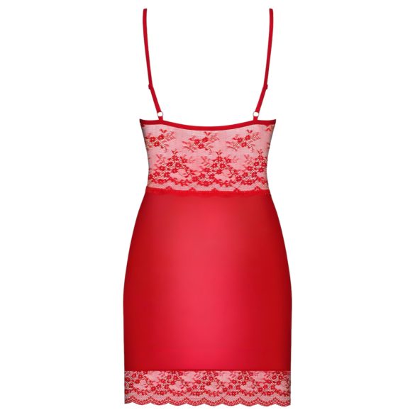 Obsessive Lovica - Lace Nightgown & Thong Set (Red)