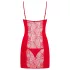 Obsessive Heartina - Red Nightdress & Thong Set - L/XL