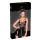 Noir - Black Patent Dress with Mesh Insets - L