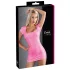 Cottelli Party - Shiny Short Sleeve Mini Dress (Pink) - XL