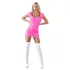 Cottelli Party - Shiny Short Sleeve Mini Dress (Pink) - XL