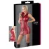 Cottelli Party - sleeveless shiny mini dress with zip (red) - L
