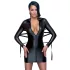 Cottelli Bondage - Shiny Effect Dress with Ties (Black)