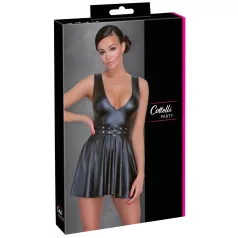 Cottelli - Layered Dress with Belt (Black) - XL