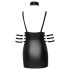 Cottelli Bondage - Shiny Halter Mini Dress (Black) - XL