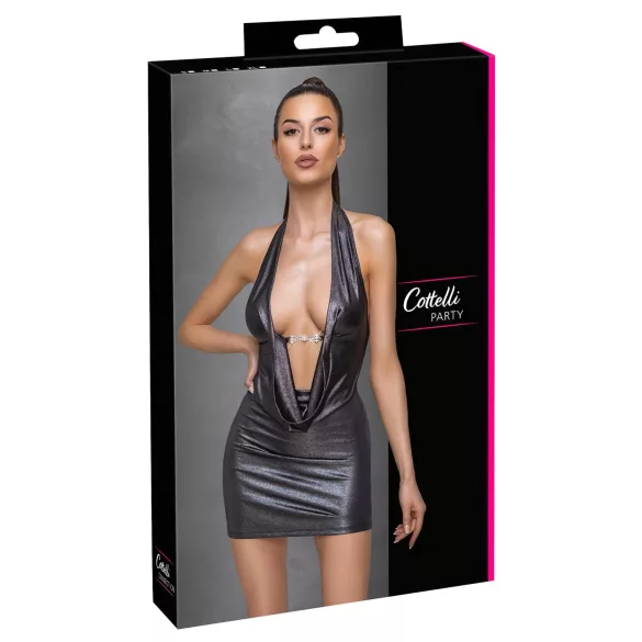 Cottelli Party - halterneck dress (silver) - M