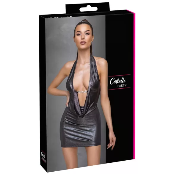 Cottelli Party - halterneck dress (silver) - L