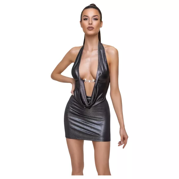 Cottelli Party - halterneck dress (silver) - XL