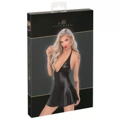 Noir - Black Snakeskin-Print Mini Dress with Top