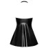 Noir - Black Snakeskin-Print Mini Dress with Top - M