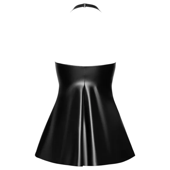 Noir - Black Snakeskin-Print Mini Dress with Top - L