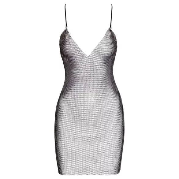 Cottelli Party - sexy chain‑effect mini dress (black) - S/M