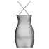 Cottelli Party - sexy chain‑effect mini dress (black) - S/M