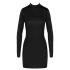 Cottelli - Open-Back Chain Mini Dress (Black) - M