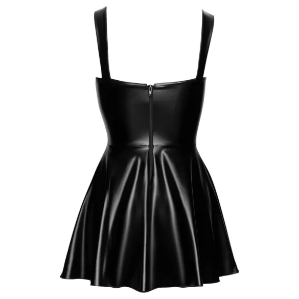 Noir - Front Lace-Up Mini Dress (Black) - M