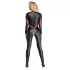 Cottelli - Black Zip-up Leather-look Jumpsuit