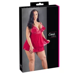 Cottelli Plus Size - Lacy, Flowy Babydoll (Red)