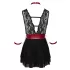 Cottelli Bondage - Halter Lace Babydoll (Black)