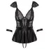 Cottelli Bondage - Lace Mini Dress with Handcuffs (Black) - L