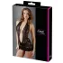 Cottelli - Black Lace Halterneck Mini Dress - XL