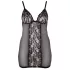 Cottelli Plus Size - Sheer Lace Nightgown (Black) - 4XL