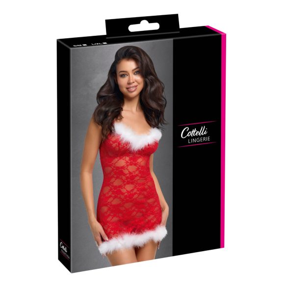 Cottelli - Festive Mini Dress (Red) - L/XL