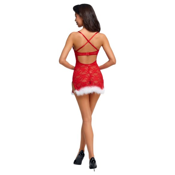 Cottelli - Festive Mini Dress (Red) - L/XL