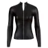 Cottelli - Shiny Long-Sleeve Women's Top (Black) - XL