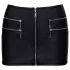 Cottelli - Faux Leather Mini Skirt with Zip (Black)