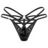 Obsessive Keira - Shimmering Strappy Thong (Black)