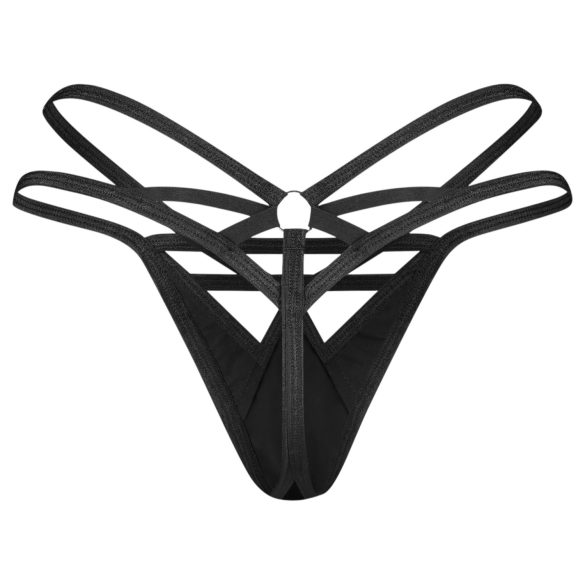 Obsessive Keira - Shimmering Strappy Thong (Black)