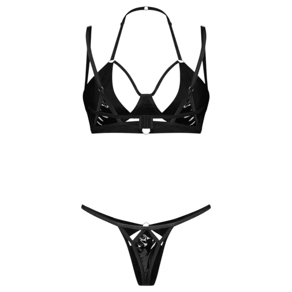 Obsessive Keira Lise - Shimmering Bra Set (Black) - L/XL