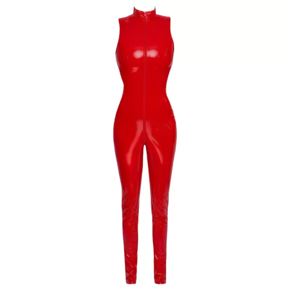 Black Level - Sleeveless Zip Jumpsuit (Red)
