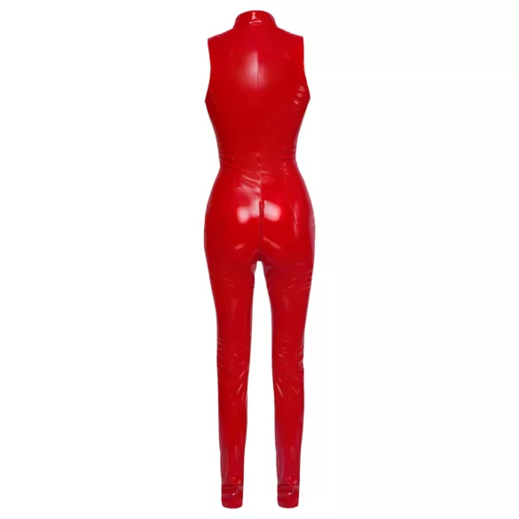 Black Level - Sleeveless Zip Jumpsuit (Red) - M