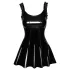 Noir - Ruffled Mini Dress (Black)
