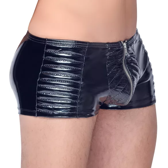 Black Level - Men's Zippered Shorts (Black)