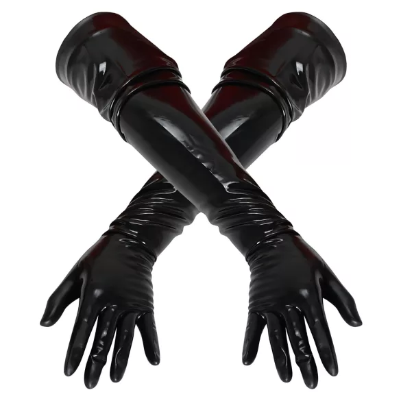 LATEX - Long Unisex Gloves (Black) - XL