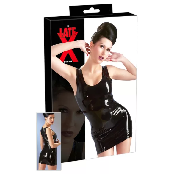 Late X sleeveless mini dress (black) - M